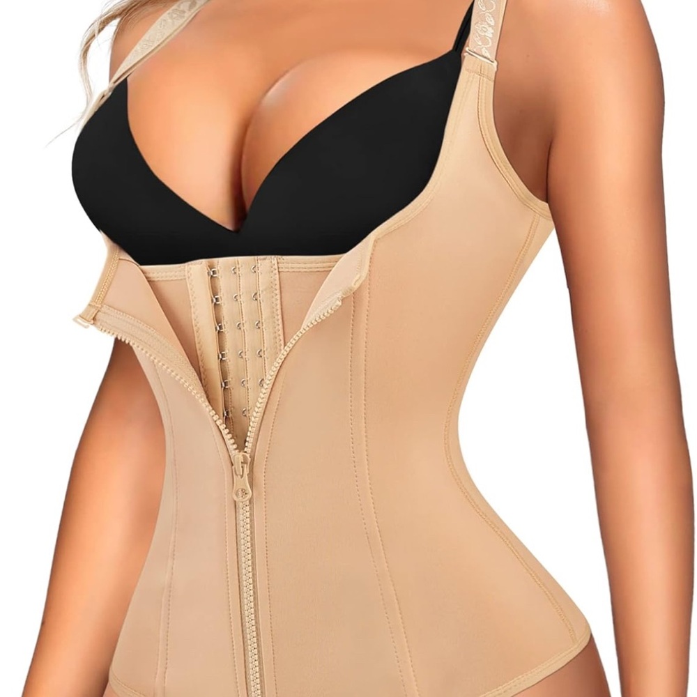 Sz 4XL Ursexyly Women's Tan Waist Trainer Corset beige new
